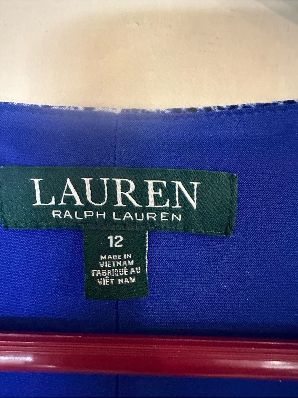 Ralph Lauren Blue Mélange Wrap-Front Midi Dress - Picture 4 of 5